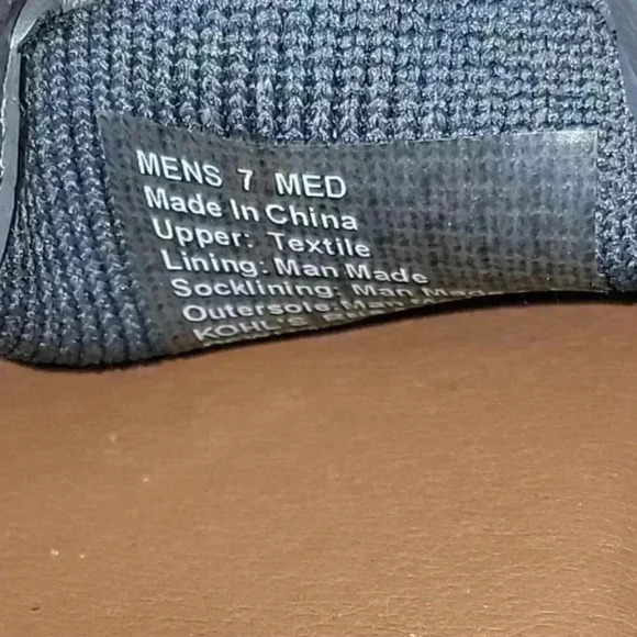 Sonoma  Dewitt Mens 7 Casual Slip On Shoes Knitted Grey W/ Ortholite Eco  Foam - Picture 4 of 8